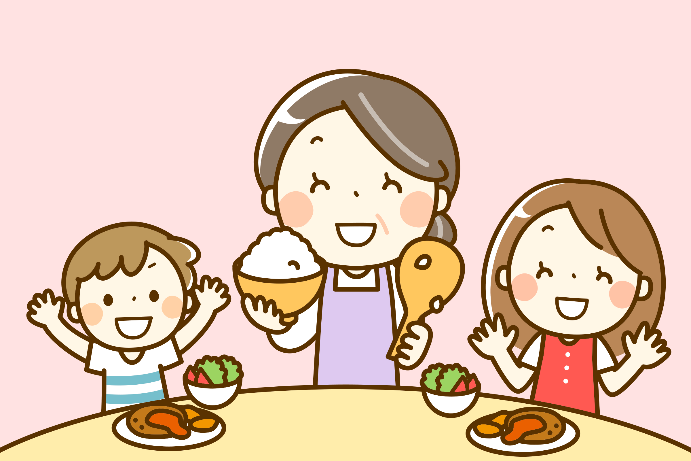 お子様やその保護者向けの食事支援サービスです。